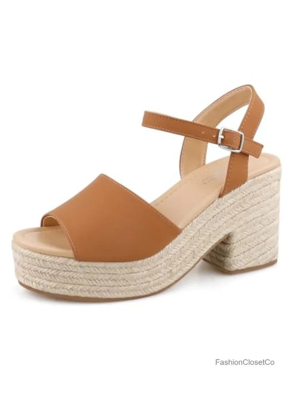 BCTEX COLL Espadrille Wedge Sandals Platform Casual Dressy Open Toe Heels |